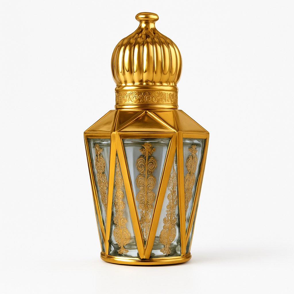 Bote Recargable para Perfume de Diseño Dorado