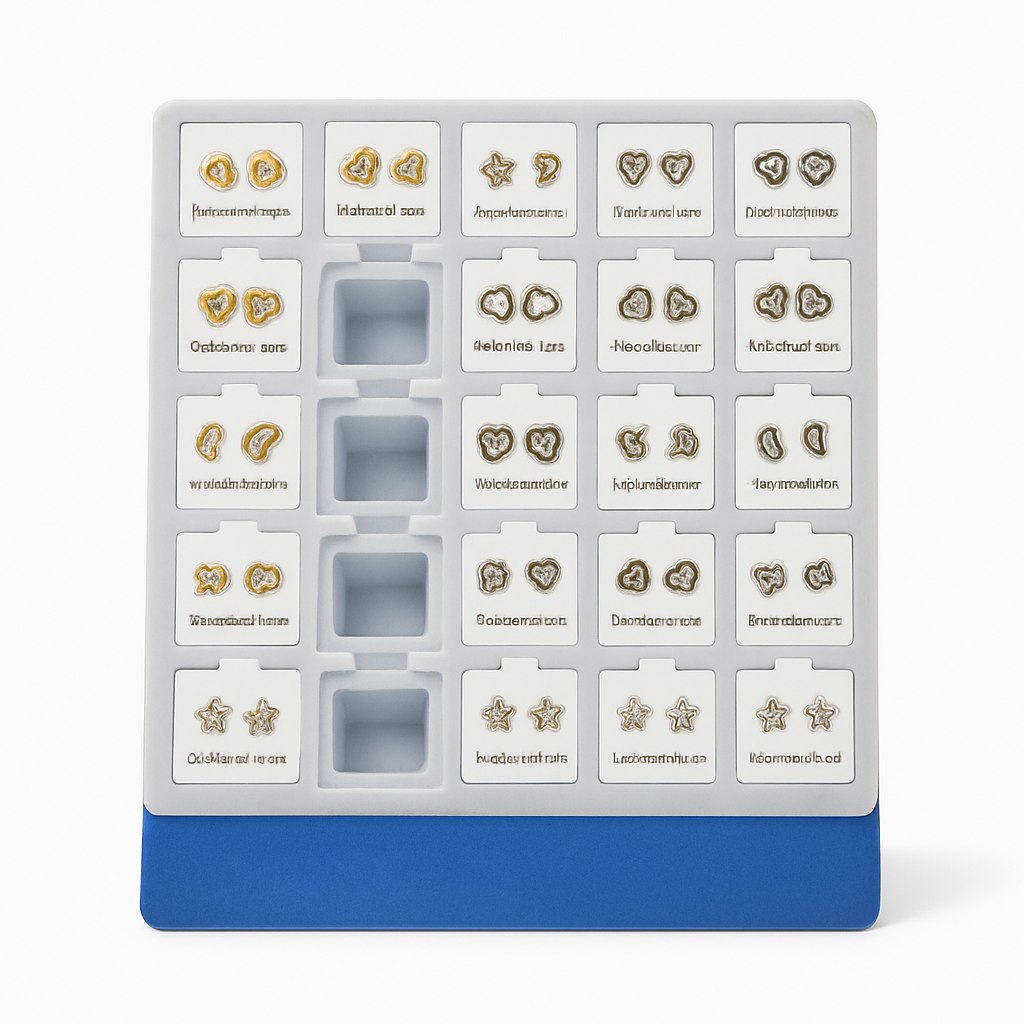 Pendientes de acero inoxidable con acabado dorado y diseños delicados