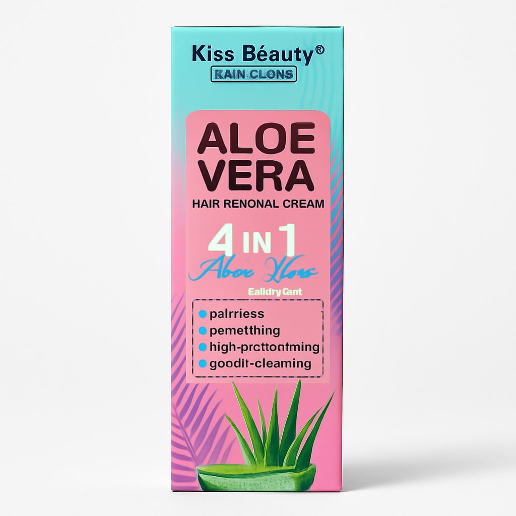 Crema Depilatoria Aloe Vera 4 en 1 con Aceite de Jojoba