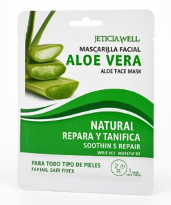Mascarilla Facial Aloe Vera Leticia Well Reparadora y Tonificante