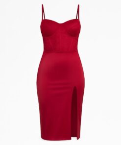 vestido-largo-rojo-yaiza-con-abertura-lateral-y-escote-bustier