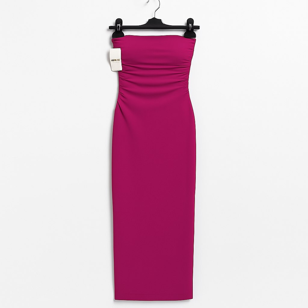 Vestido largo ajustado tipo bandeau Martuka en colores surtidos