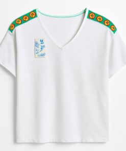Jersey Isabel de Mujer con Detalle Étnico en Hombros